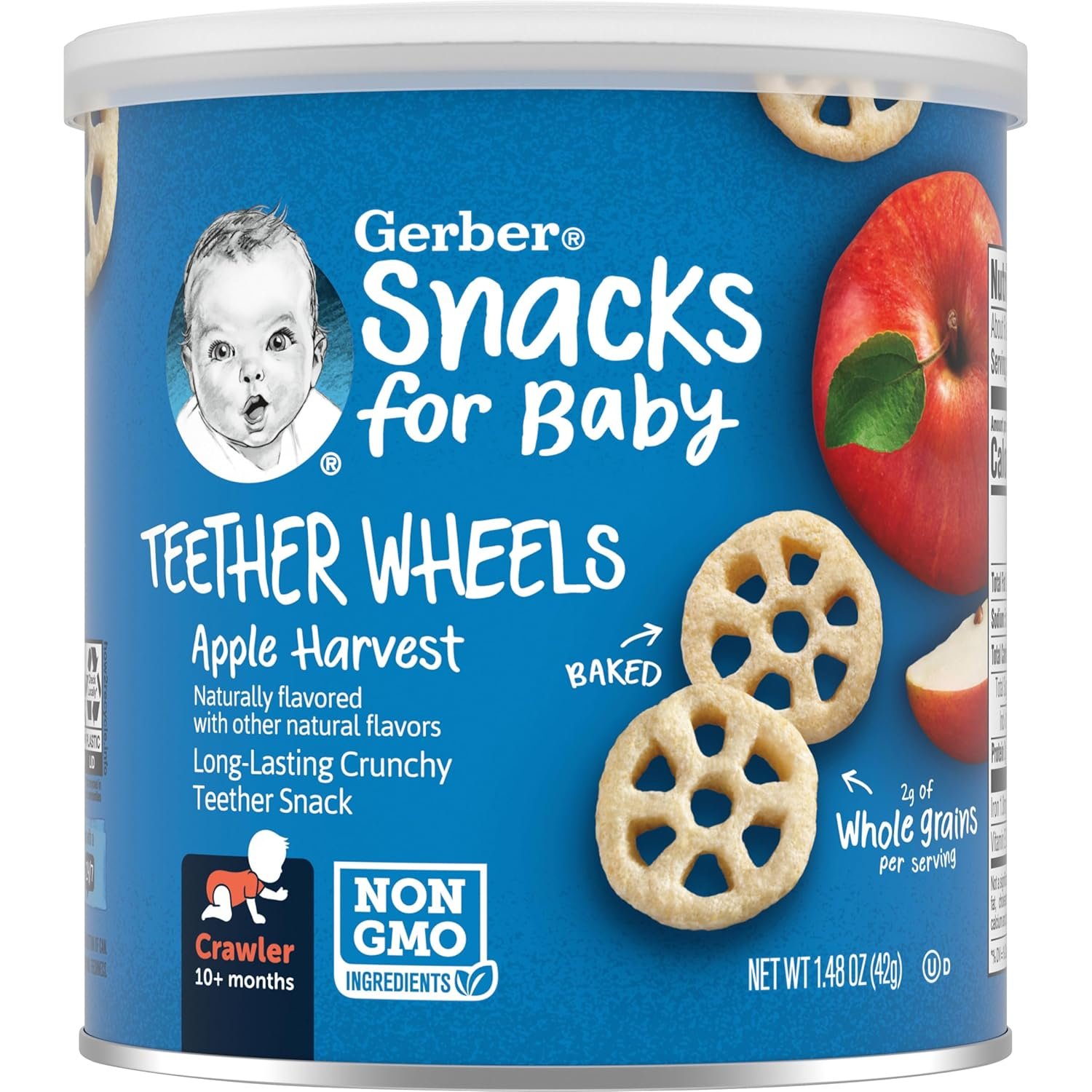 81ni5RV1aGL._SL1500_ Gerber Snacks for Baby 42gm - Image 1