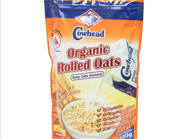 Cowhead Organic Rolled Oats 500Gm 100% Original